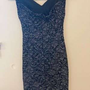 Lace strapless dress